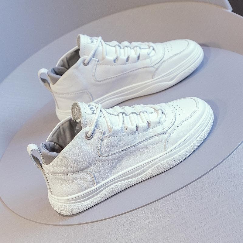 Genuine Leather White Shoes Women's Summer New Korean Version of All-match Flat Shoes 40