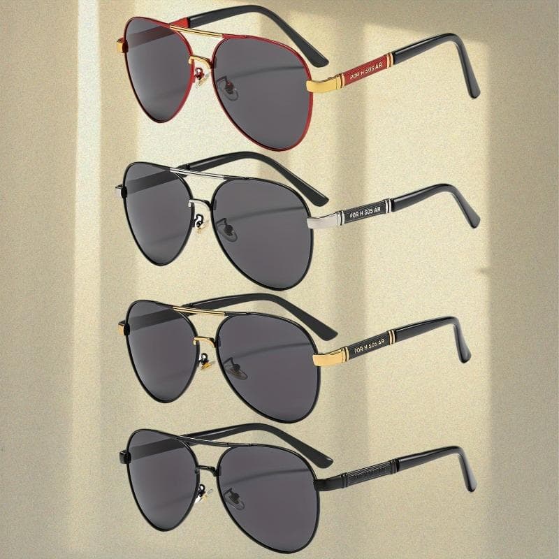 1/4 Piece Fashionable Unisex Pilot Sunglasses UV Protective Multifunctional Glasses for Men Women