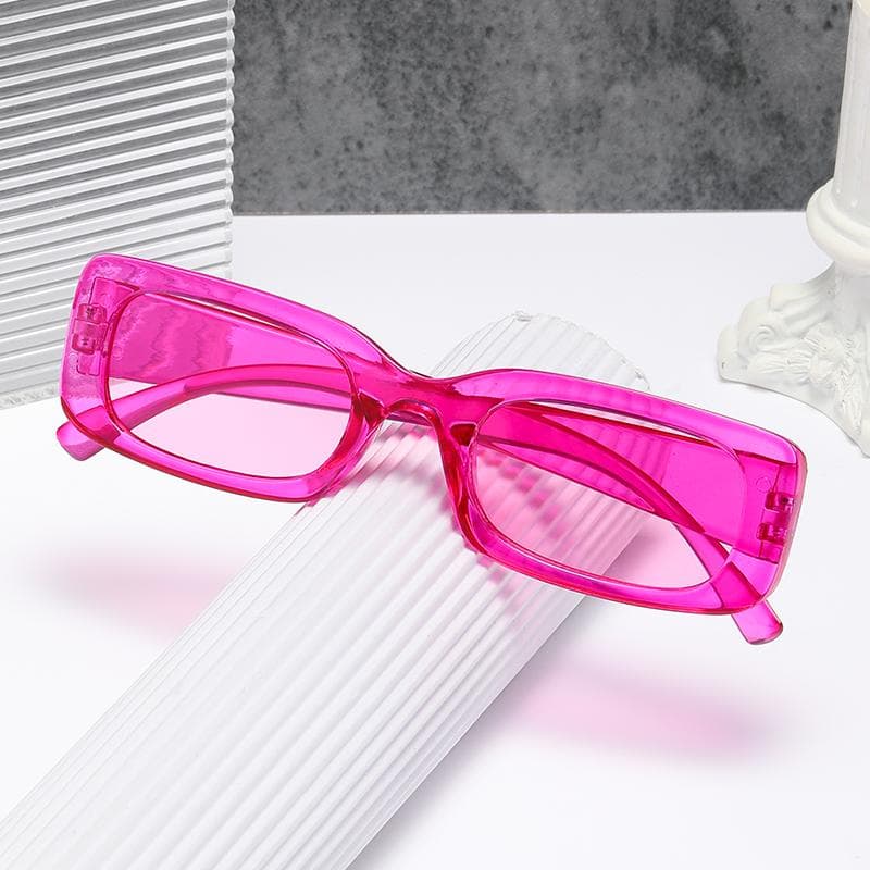 New Fashion Square Sunglasses Men Retro Black Lens Rectangle Sun Glasses UV400 Driving Fishing Oculos Male