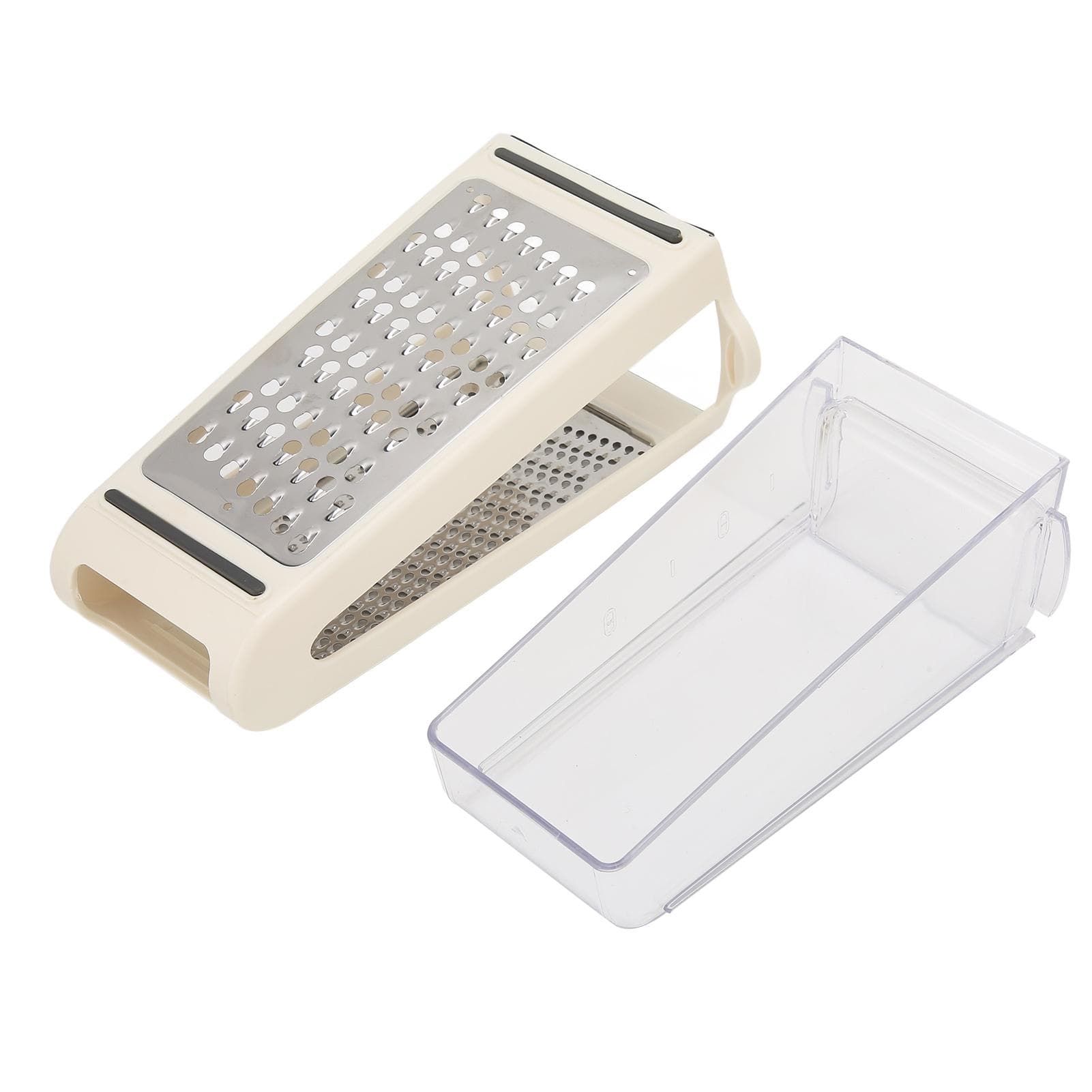 Cheese Grater Double Sided Removable Container ABS PS Material 22x13.5x8.5cm/8.7x5.3x3.3in Food