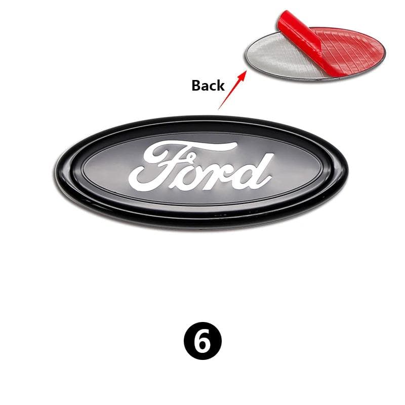 Car Sticker Ford 1Pc 11.5cm Car Front Rear Trunk Emblem Cover Sticker for Ford Focus Mondeo Edge Ecosport Ranger Fiesta Fusion K 11.5x4.5cm