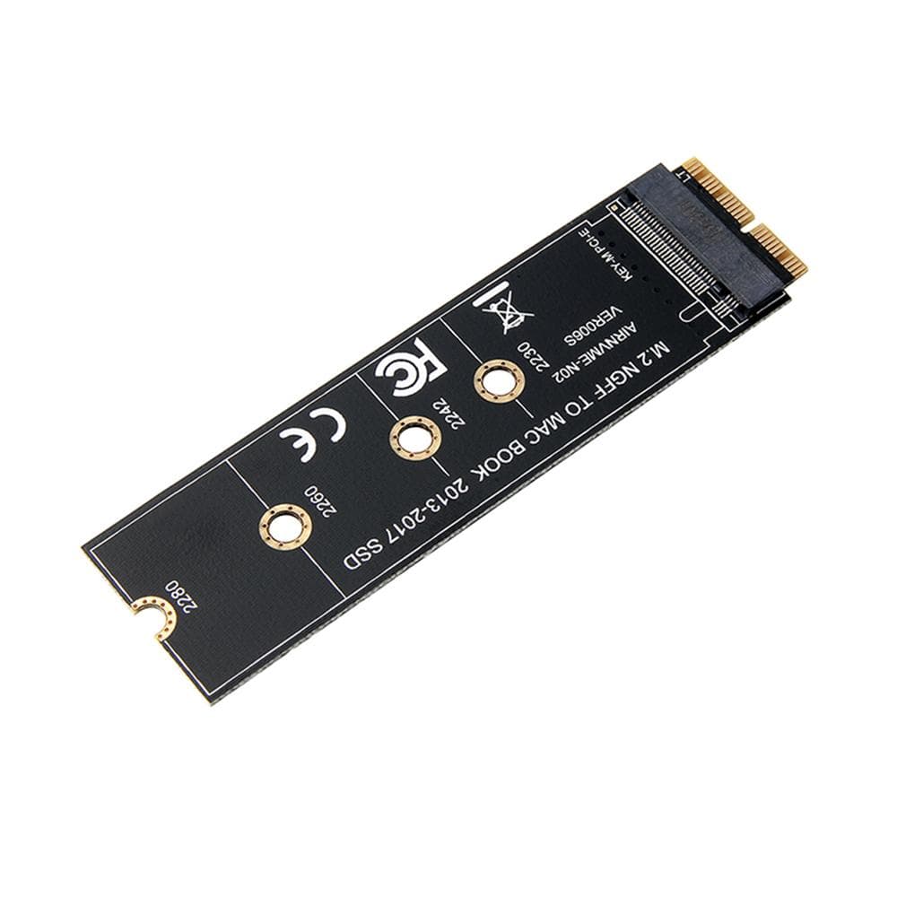 M.2 NVME SSD Adapter Card Converter Card Compatible with MacBook Air Pro 2013 2014 2015 2016 2017 black