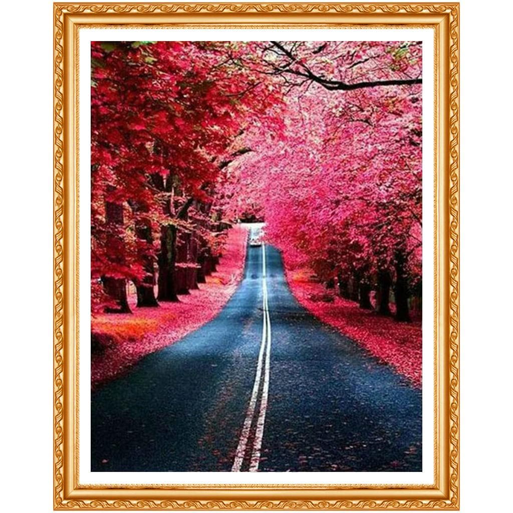 Landscape 5D Diy Diamond Painting Scenery Full Round 3D Cross Stitch Kits Room Decor Needlework 20X30CM