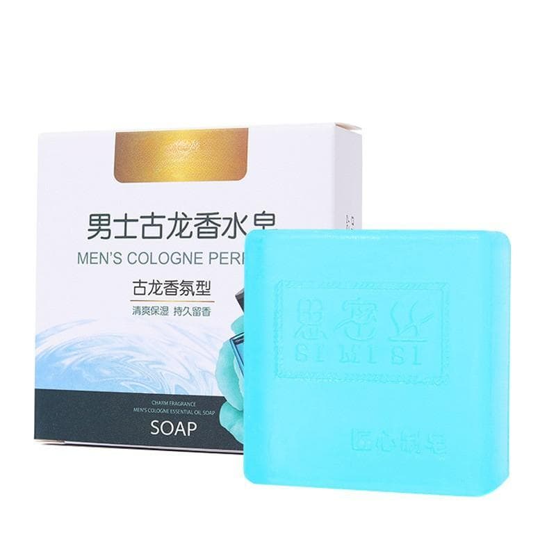 100G Men Perfume Soap Bath Body Oil Control Soap Cleaning Moisturizing Body Soap 1pcs