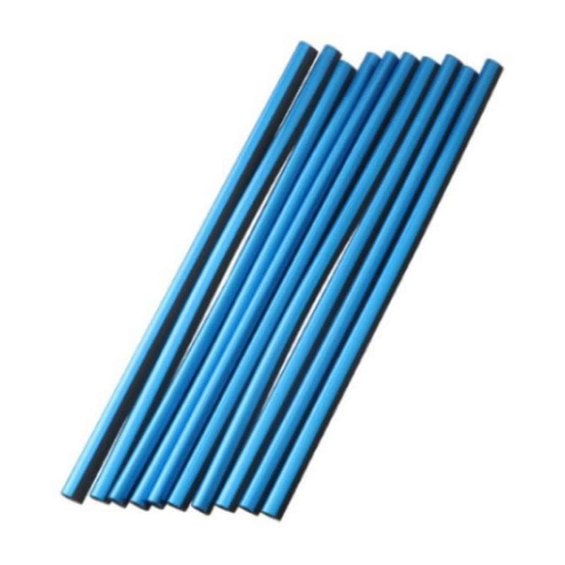 20pcs Chrome Plated PVC Car Interior Air Vent Outlet Decoration Trim Strip, DIY Car Decoration Strip Suitable for All Straight Vent Outlets 20PCS blue