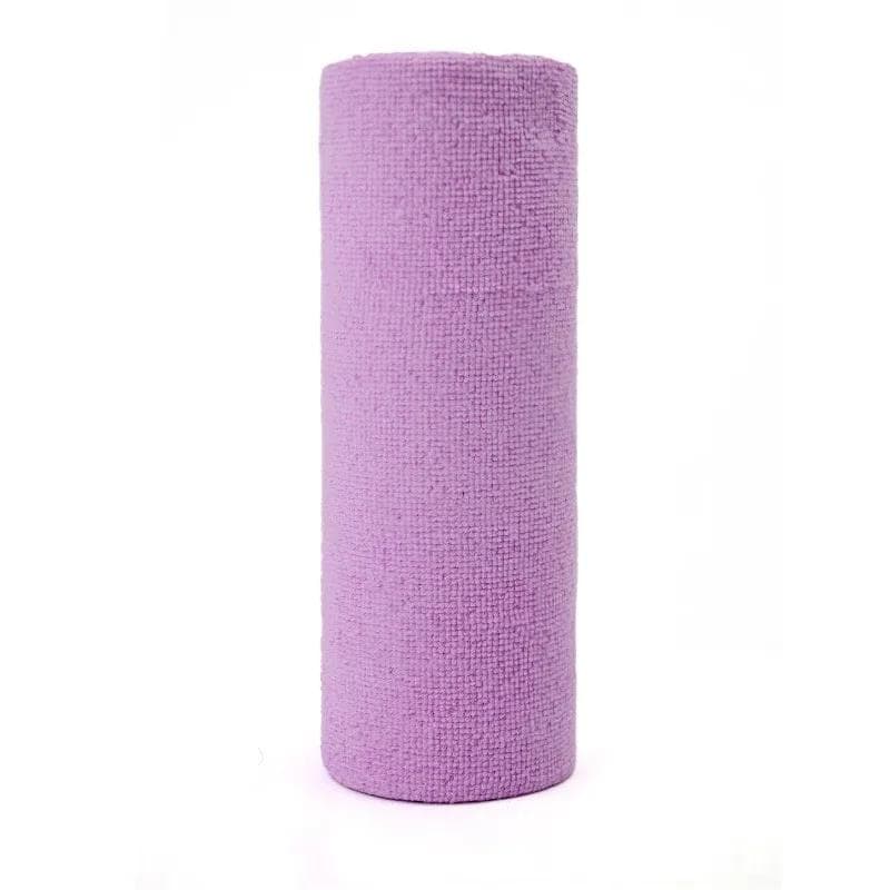 Reusable Cleaning Wipe Household Kitchen Cloth Microfiber Towel Rolls Dish Rags Wash Paper Towel Replacement 1 Roll of 20 Sheets purple