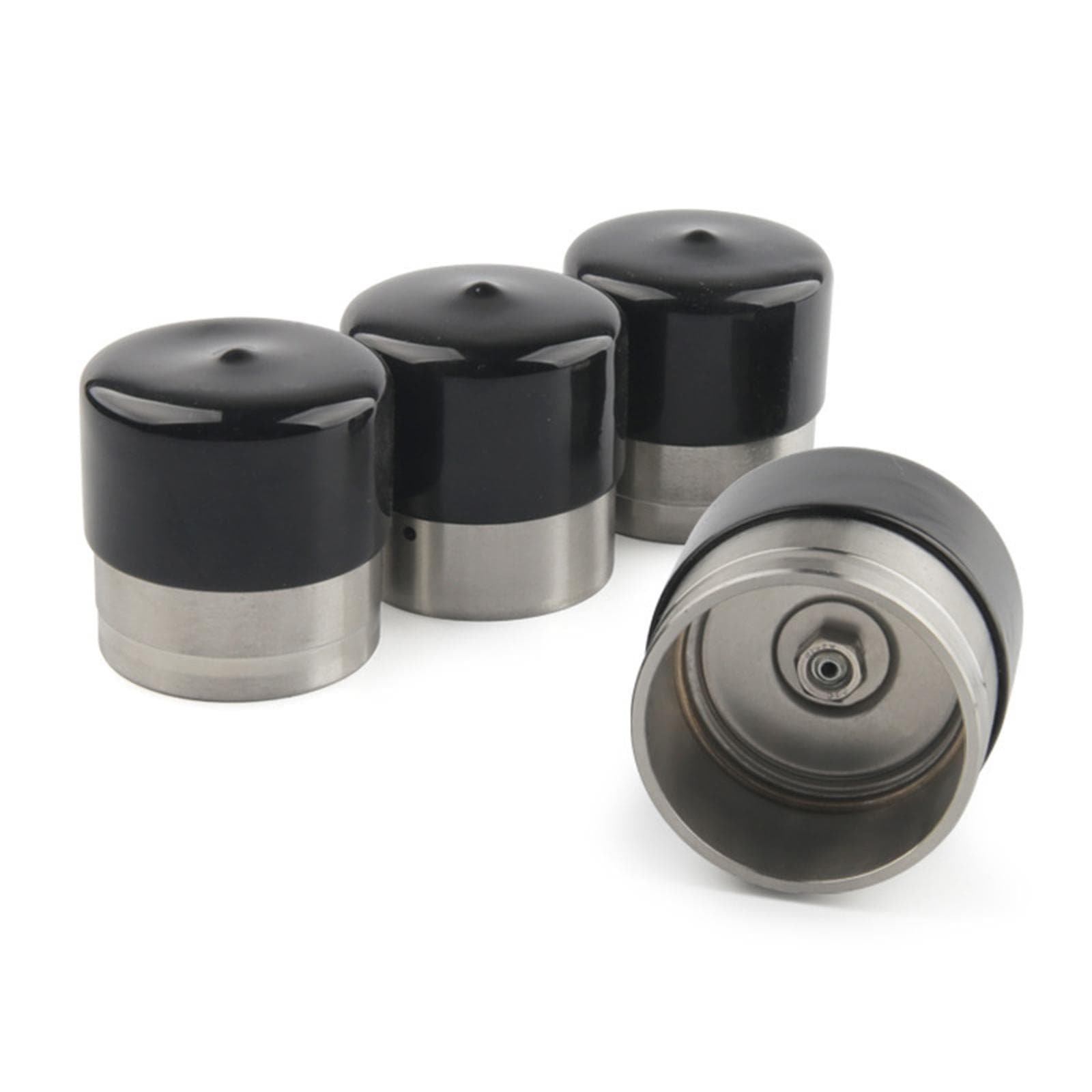 Trailer Bearing Buddies 4PCS Stainless Steel Wheel Hub Bearing Buddies Center Caps Protector with silver