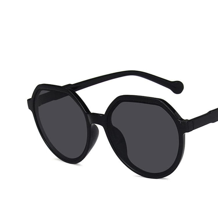 Trendy Women Candy Color Sunglasses Cat Eye Round Large Frame UV400 Outdoor UV Resistant Fashion Sunglasses AS THE PICTURE