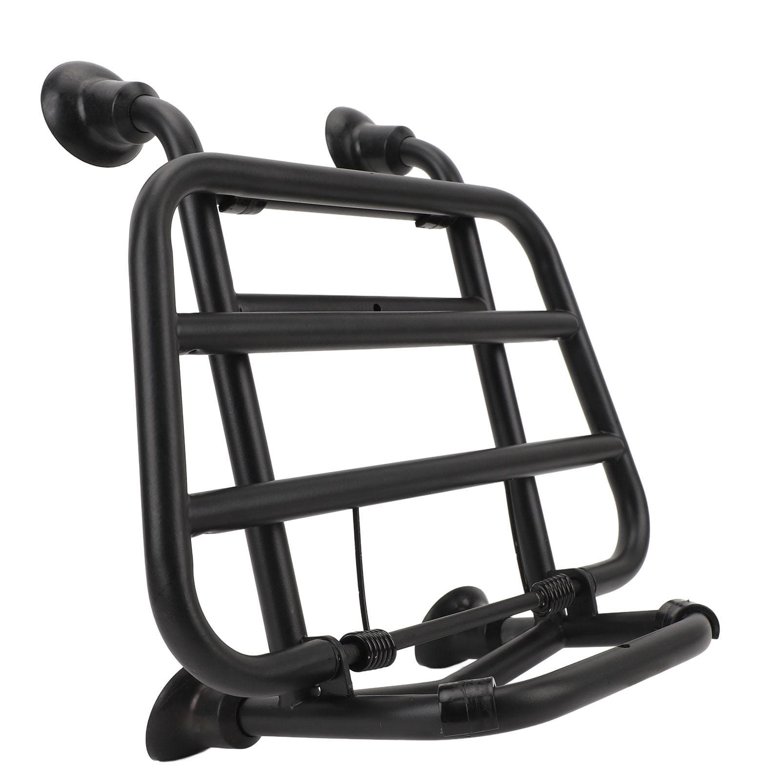 Motorcycle Front Luggage Rack Iron Scratch Resistant Cargo Holder Shelf Replacement for Vespa black