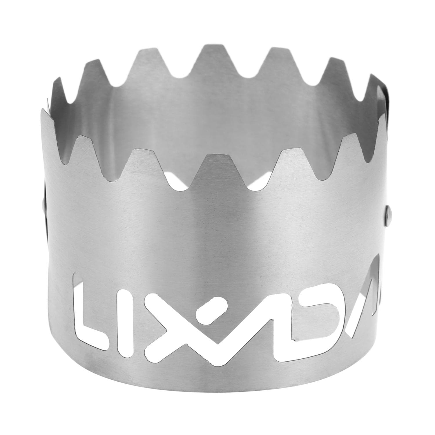 Lixada Portable Outdoor 2-in-1 Ultralight Titanium Alcohol Stove Rack Windscreen Camping Hiking Backpacking silver