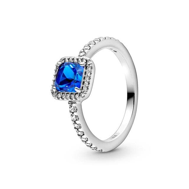 2023 New 925 Silver Ring Sparkling Zircon Love Heart CZ Ring For Women Engagement Gift Pandor Jewelry Authentic 7