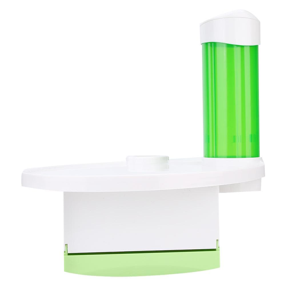 Dental Chair Scaler Tray 3 in 1 Disposable Cup Storage Holder with Tissue BoxGreen green