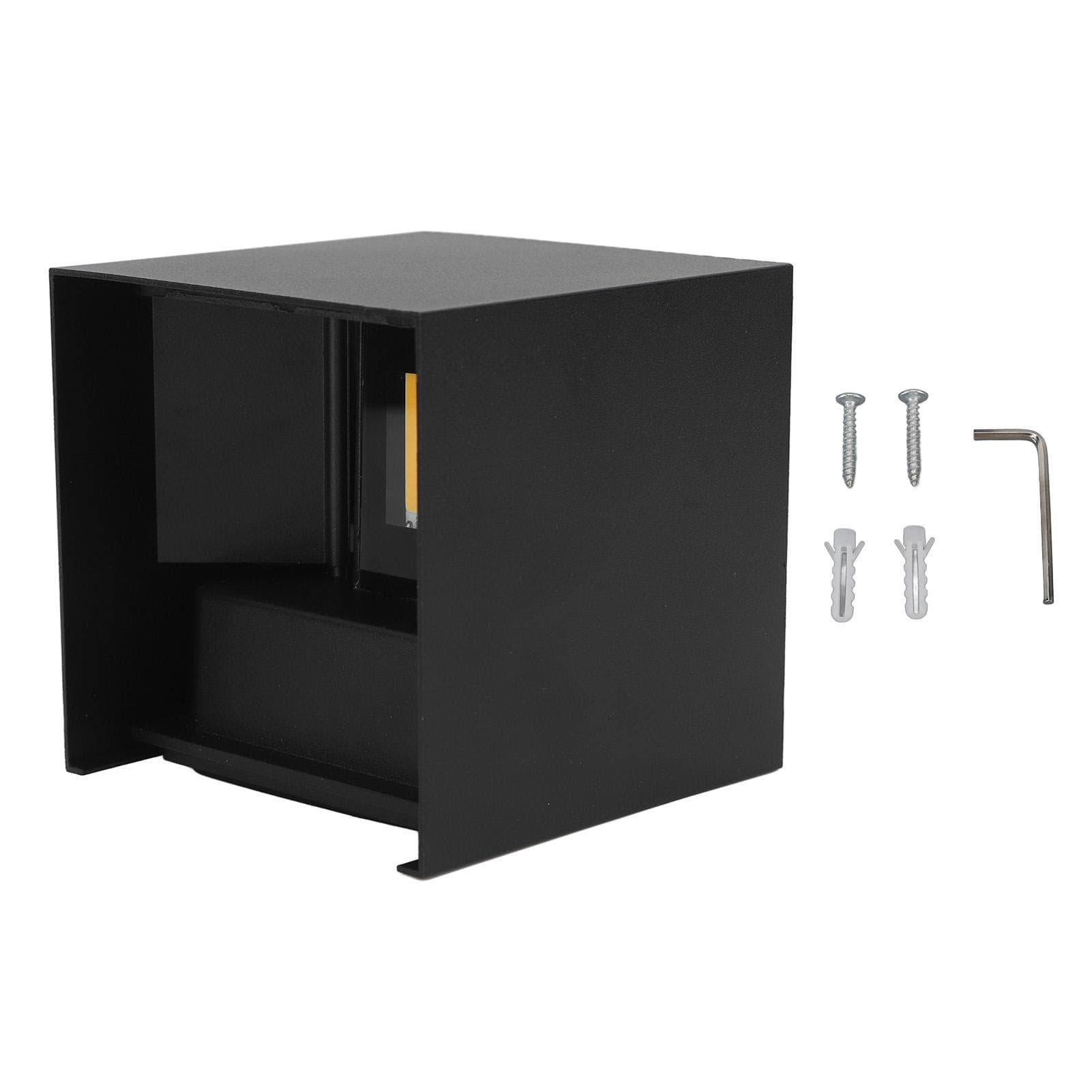 LED Outdoor Wall Sconce Outside Up Down LED Wall Lamp 12W 3500K Cube Square Warm Light Adjustable