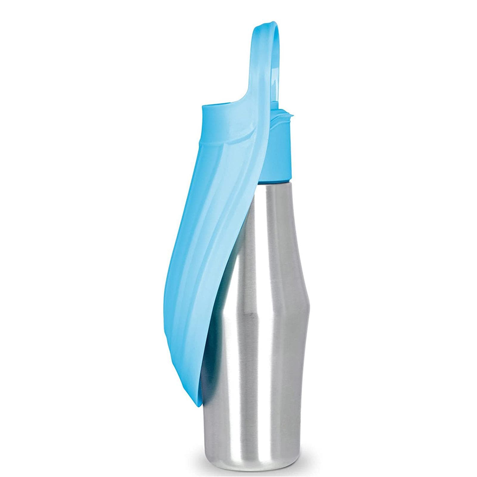 Water Bottle Portable Dog Accessories Dog Water Dispenser - Stainless Steel Pet Travel Cup Outdoor light blue