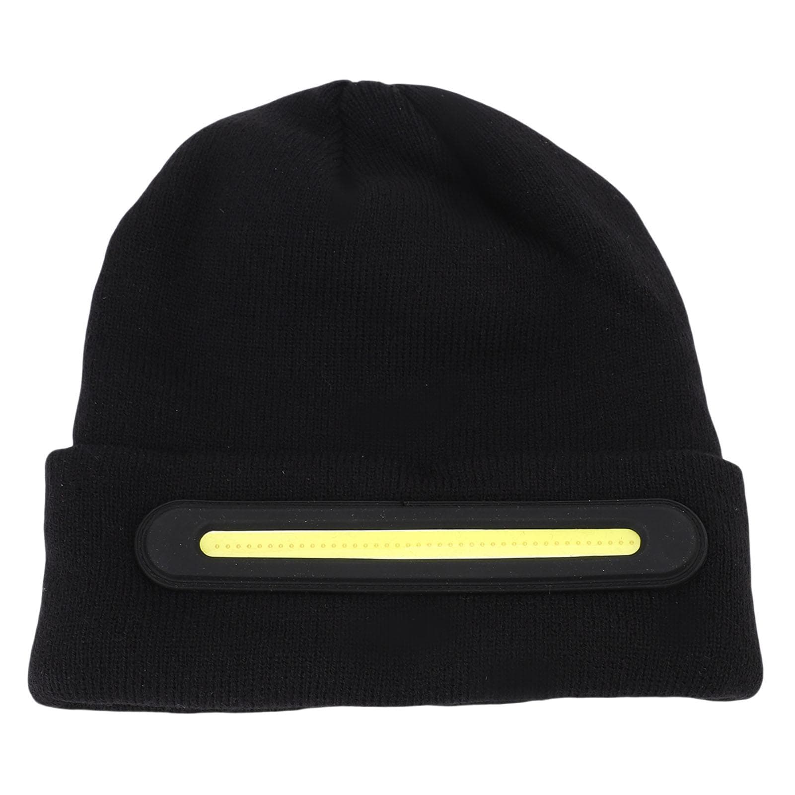 LED Lighted Warm Hat Knitted Cap with Light for Outdoor Activities Night Running Camping Black