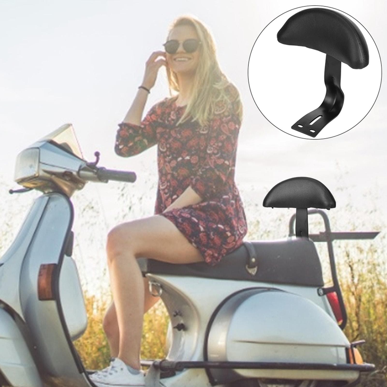 Universal Electric Bicycle Backrest Cushion Bike Back Rest Rack Replacement Accessory