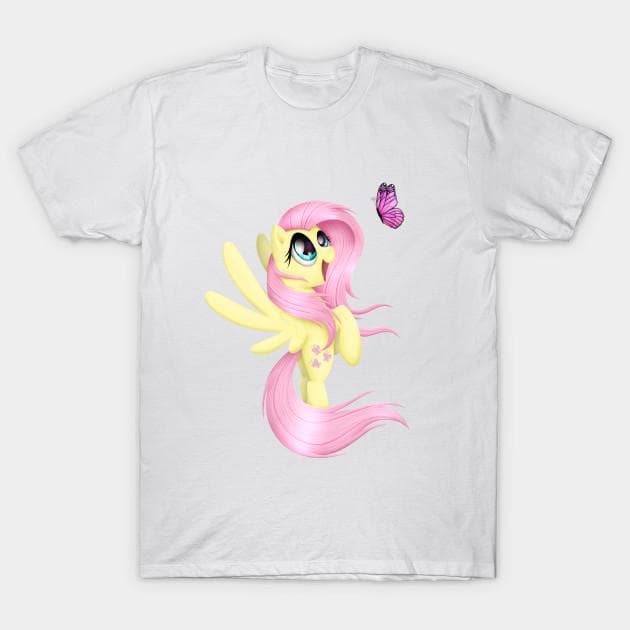 T Shirt Women Fluttershy Harajuku Print Kawaii Tshirt Summer Short Sleeve Female T-Shirt Top Tee 4XL
