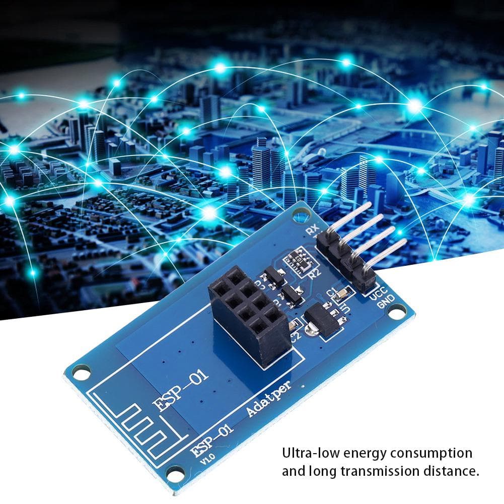 2Pcs Set ESP8266 Wifi Wireless ESP01 Adapter Module 3.3V5V Transparent Pass Through Module