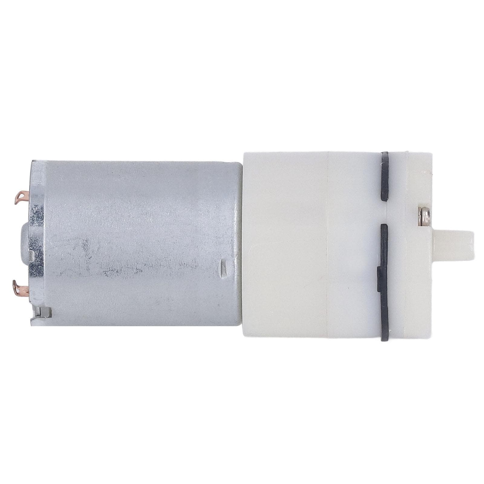 Micro Air Pump Electric Pneumatic Diaphragm Vacuum Mechanical Transmission 1 Port 370 White DC12V