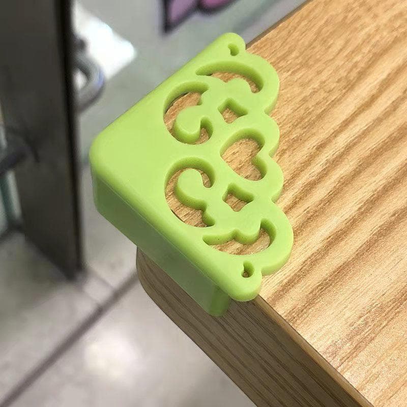 4Pcs/lot Hollow Out Flower Pattern Soft Baby Safe Corner Protector Baby Kids Table Desk Corner Guard Children Safety Edge Guards green