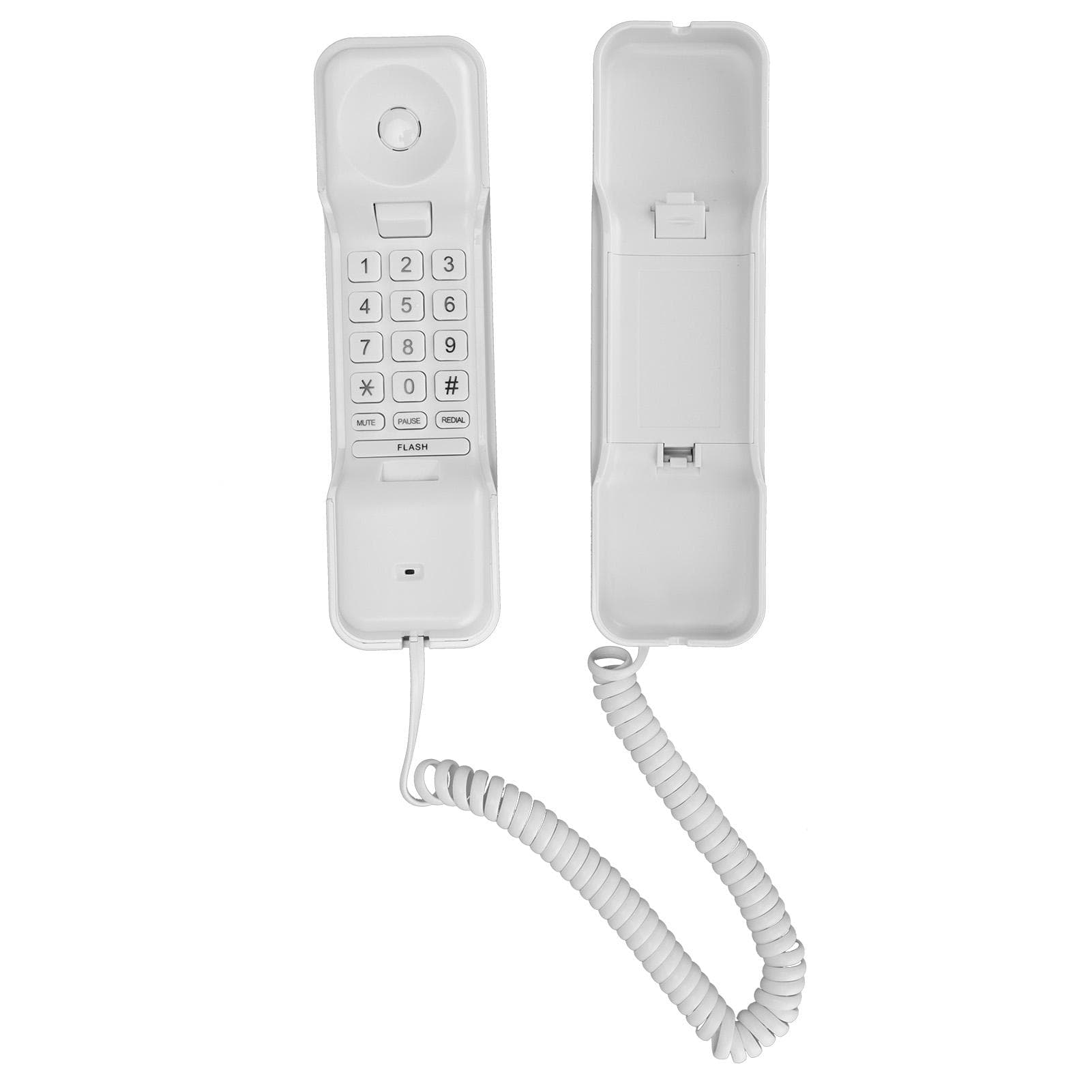 Corded Phone Wall Mountable 1 Handset Corded Telephone for Home Business Hotel Guest Room