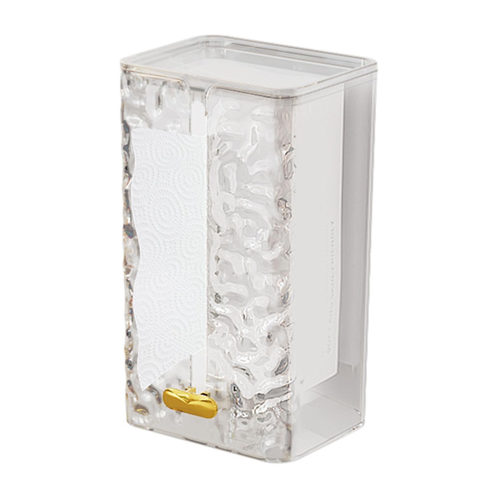 Wall Mounted Tissue Box Facial Tissue Dispenser Box Case Napkin Organizer for Bathroom Kitchen Home