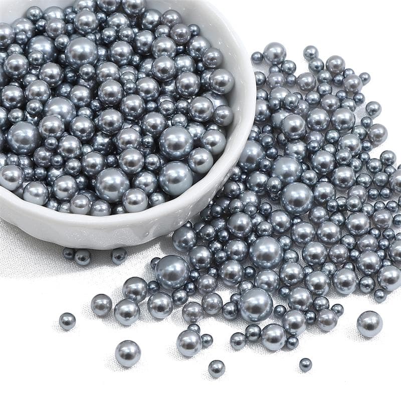 200Pcs No Hole 3-8mm Colorful ABS Round Imitation Pearl Beads for DIY Jewelry Craft Making Home Decoration Art Faux Pearls for Vase Fillers 21 3-8mm 150-200pcs