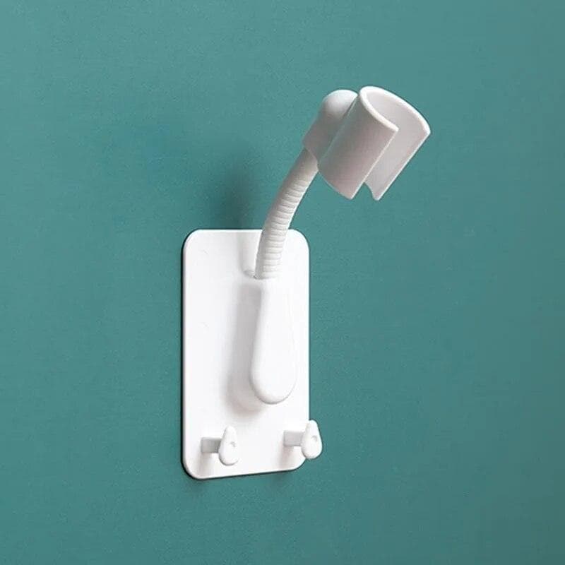 360° Rotation Shower Head Holder Adjustable Self-Adhesive Bracket Wall Mount Hooks SPA Bathroom Universal Storage Stand Tools white
