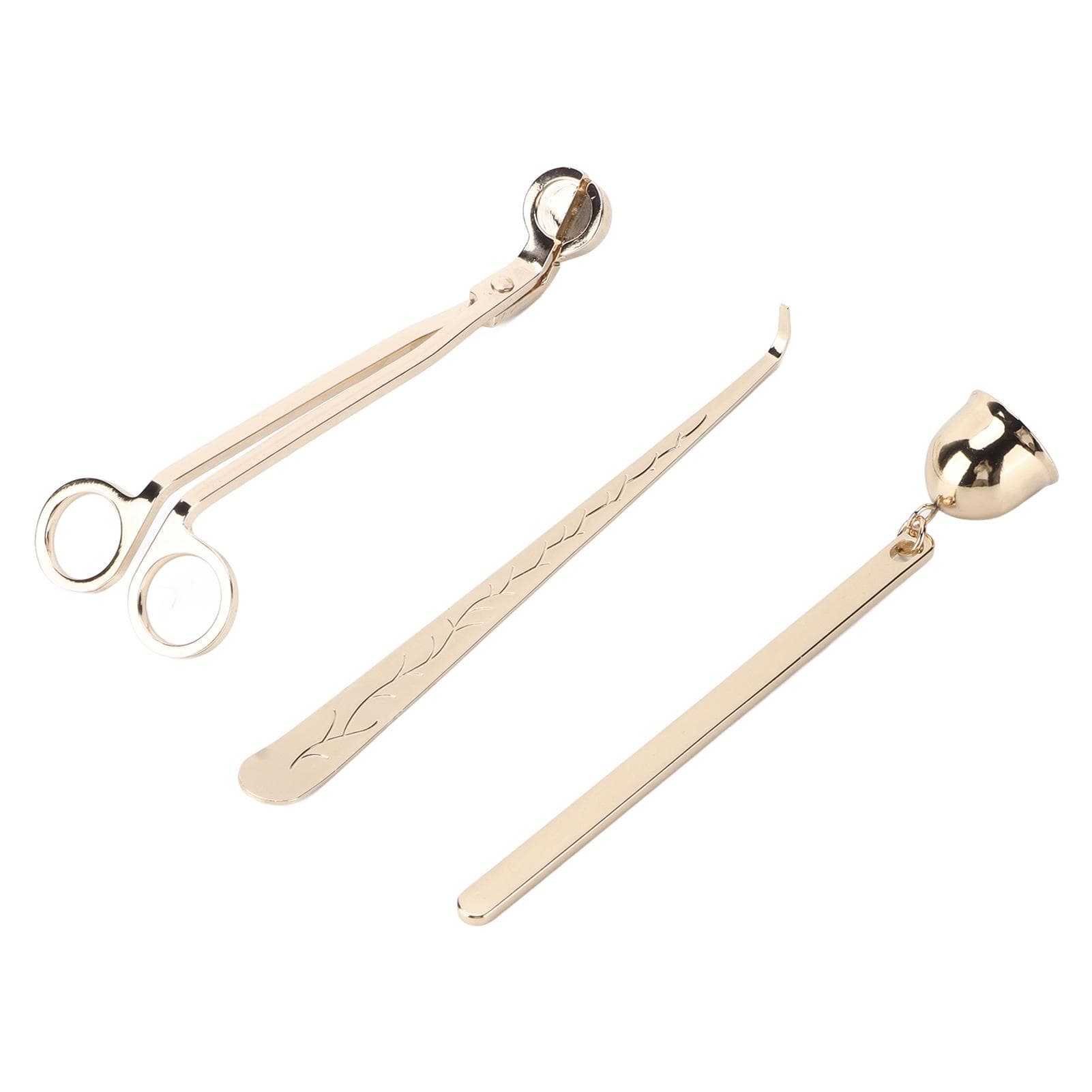 Wick Trimmer Stainless Steel Durable Candle Accessories with Wick Hook Extinguisher for Candle
