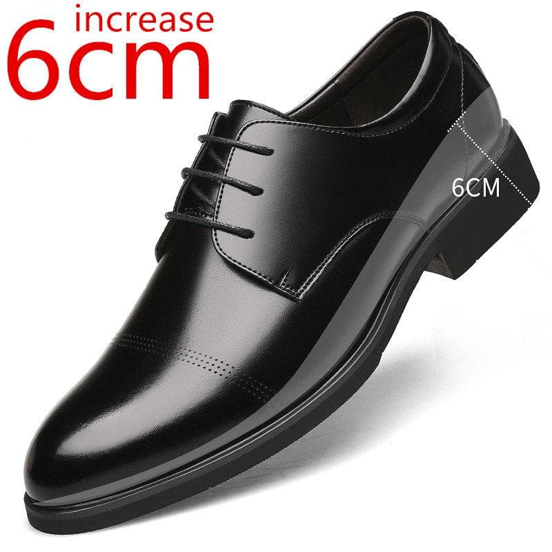 Height Increasing Shoes Men Taller Elevator Shoes 6CM Invisible Insole for Daily Men's Heighten Increased Wedding shoes Man 39