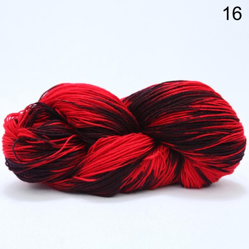 1Roll Warm Yarn Knitting Wool Multicolor Hand Crocheted DIY Crochet Knit Baby Scarf Soft 16