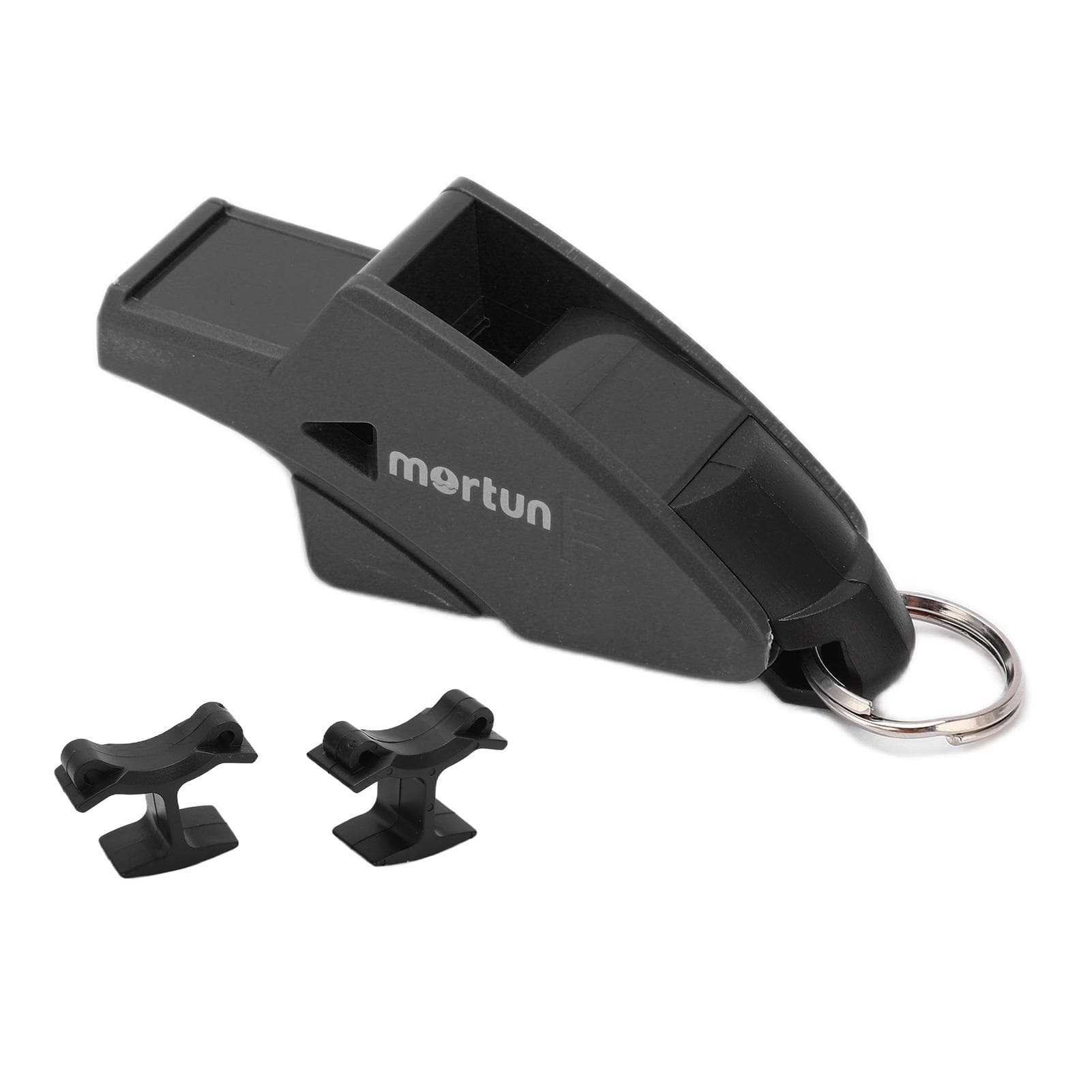Sports Whistle Portable and Pratical Outdoor Whistle with 2 Finger Clips for Outdoors SportsBlack