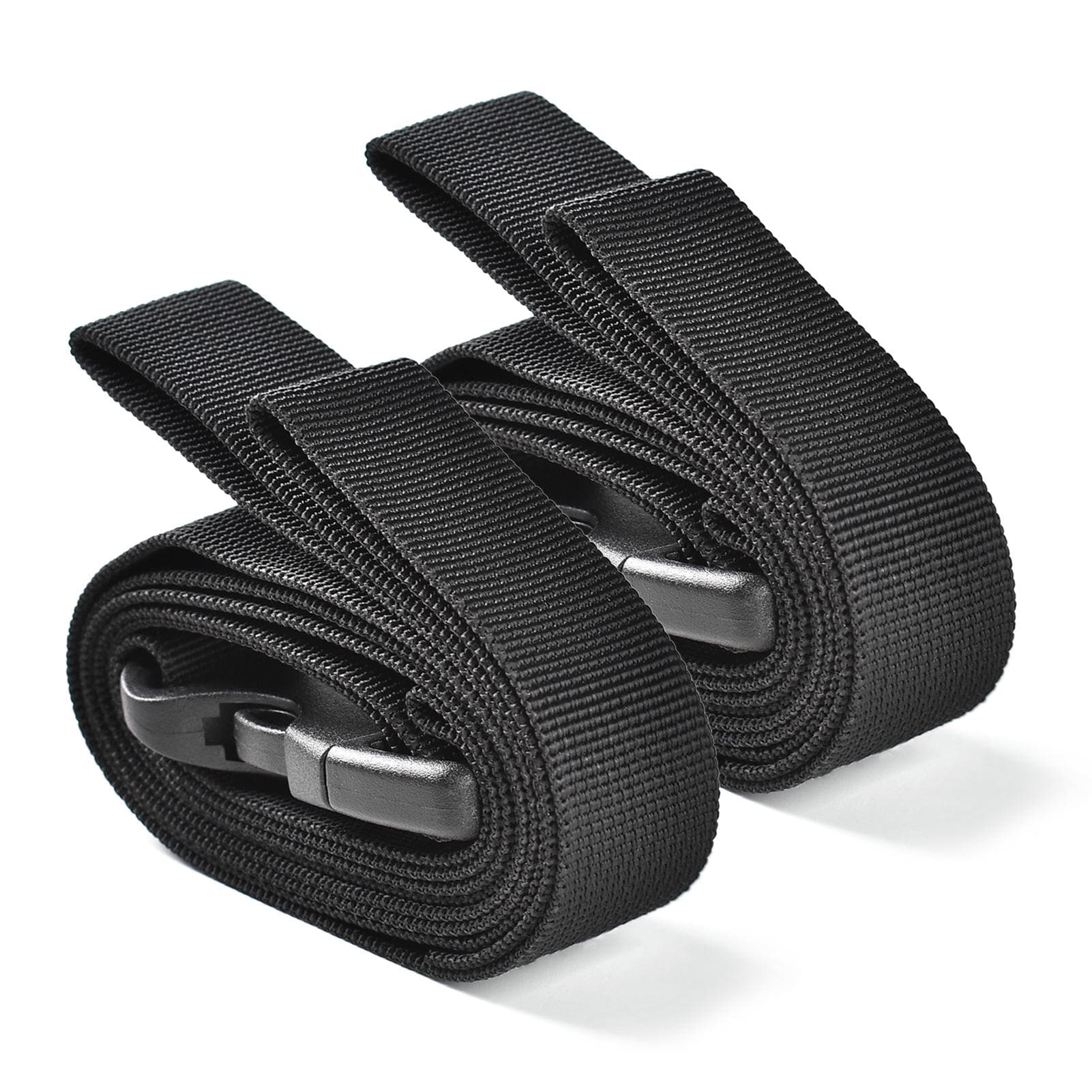 4 Packs 53X1 Inch Adjustable Utility Strap Outddor Camping Luggage Packing Straps with 2 black