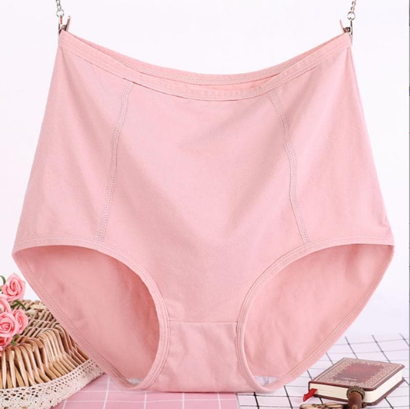 Women Underwear Big Size Briefs Breathable Large Panties Leakproof Cotton High Waist Undershorts 1XL, 2XL ,3XL ,4XL ,5XL, 6XL, 2XL