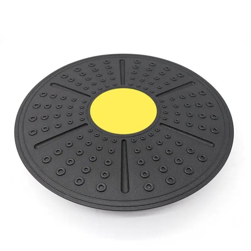 Yoga Swing Balance Board 360° Waist Rotation Torsion Balance Exerciser Rehabilitation Training Home Yoga Fitness Exercise Tool yellow