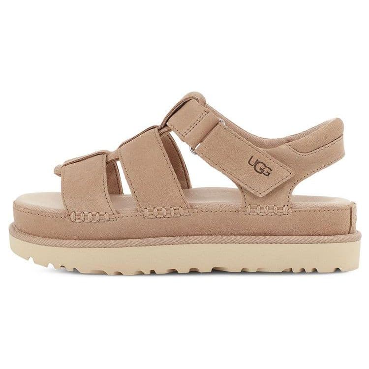 UGG Goldenstar Strap Platform Sandal Driftwood Women Sneakers Cream 1137890-DRI 40