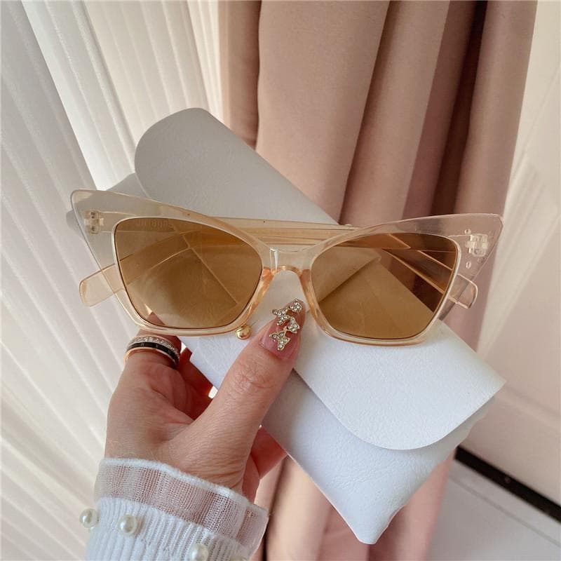 Fashion Square Sunglasses Women Designer Luxury Cat Eye Sun Glasses Classic Vintage UV400 Outdoor Oculos De Sol MULTI