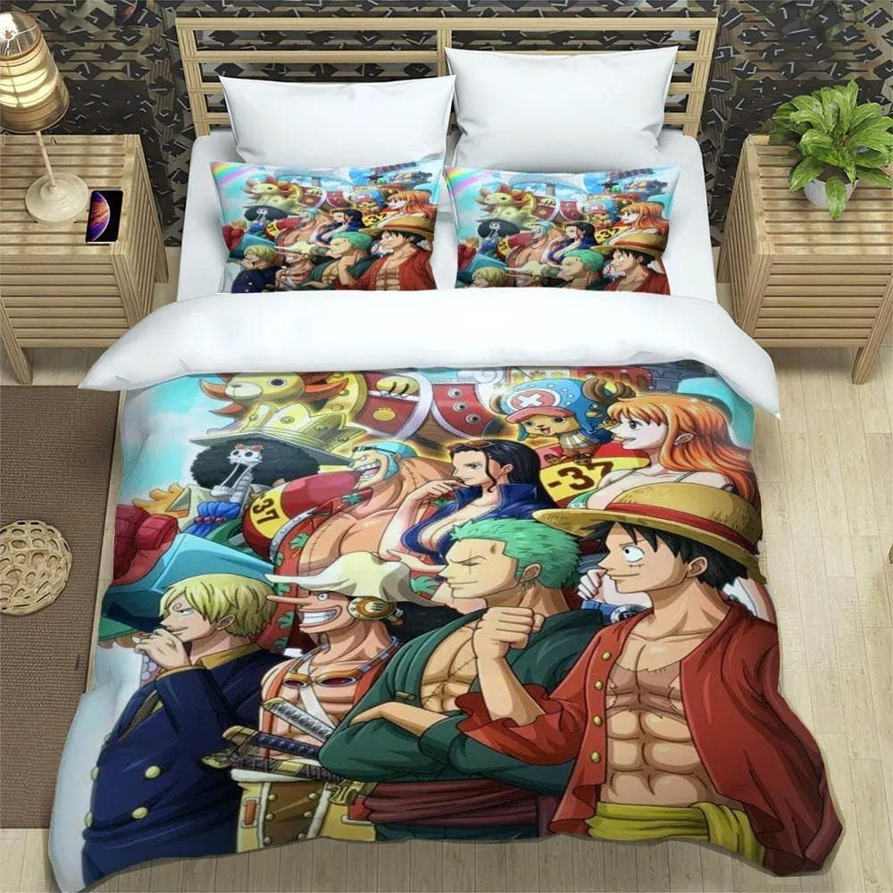 3D cartoon One P-Piece Bedding Sets exquisite bed supplies set duvet cover bed comforter set bedding set luxury birthday gift 180X210cm 3pcs
