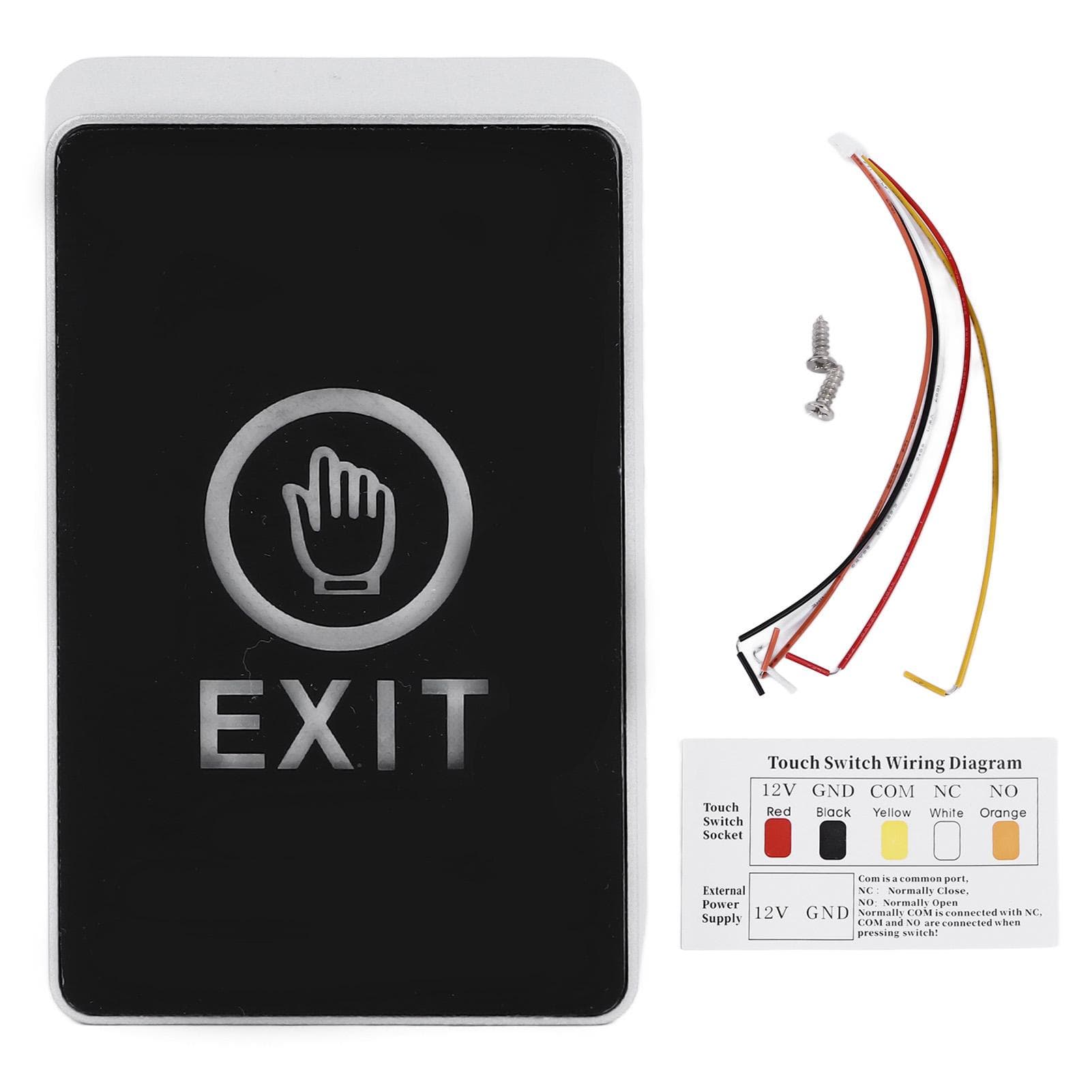 Door Access Control Exit Button Waterproof Wear Resistance Easy to Install for Office School