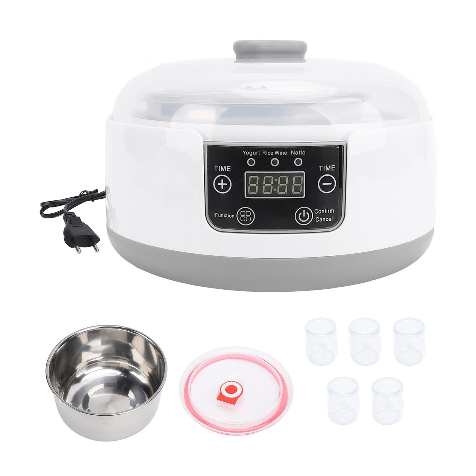 Electric Yogurt Maker Machine 1.2L Homemade Yogurt Natto Maker Small Home Yogurt Incubator with L(for 6.5-9kg)