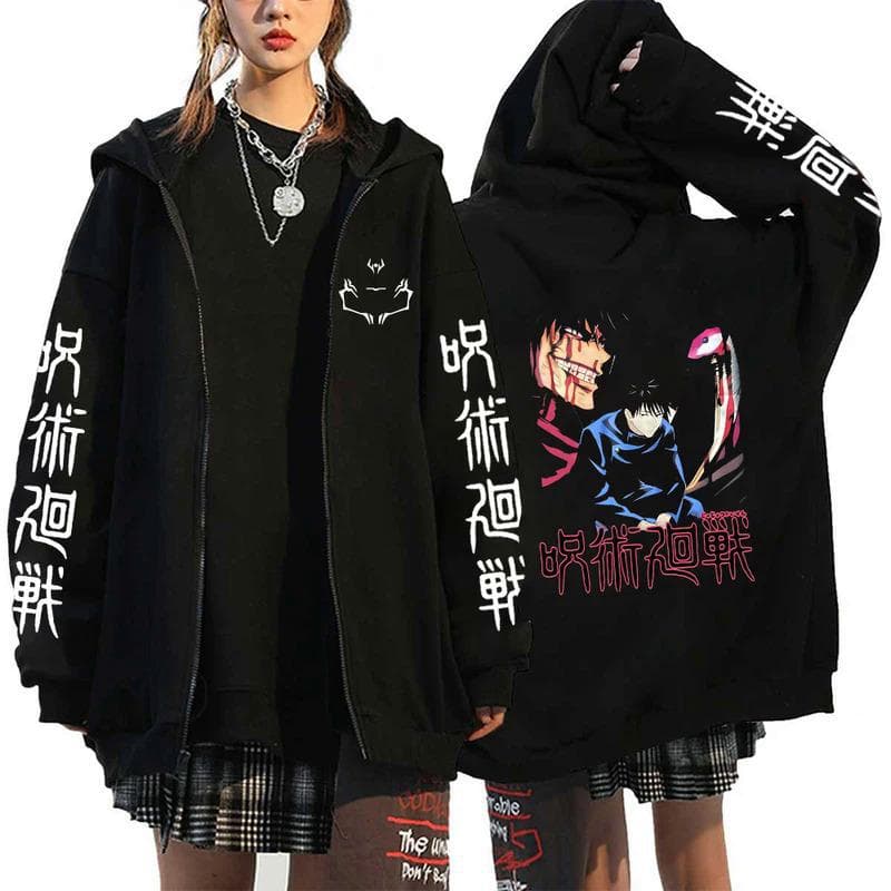 Anime Jujutsu Kaisen Fushiguro Megumi hoodies S