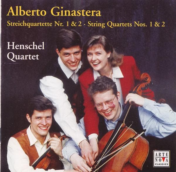 CD ALBERTO GINASTERA — HENSCHEL QUARTE - String Quartets 1 & 2 74321721252 Arte Nova Class 2000 Japan Classical Used