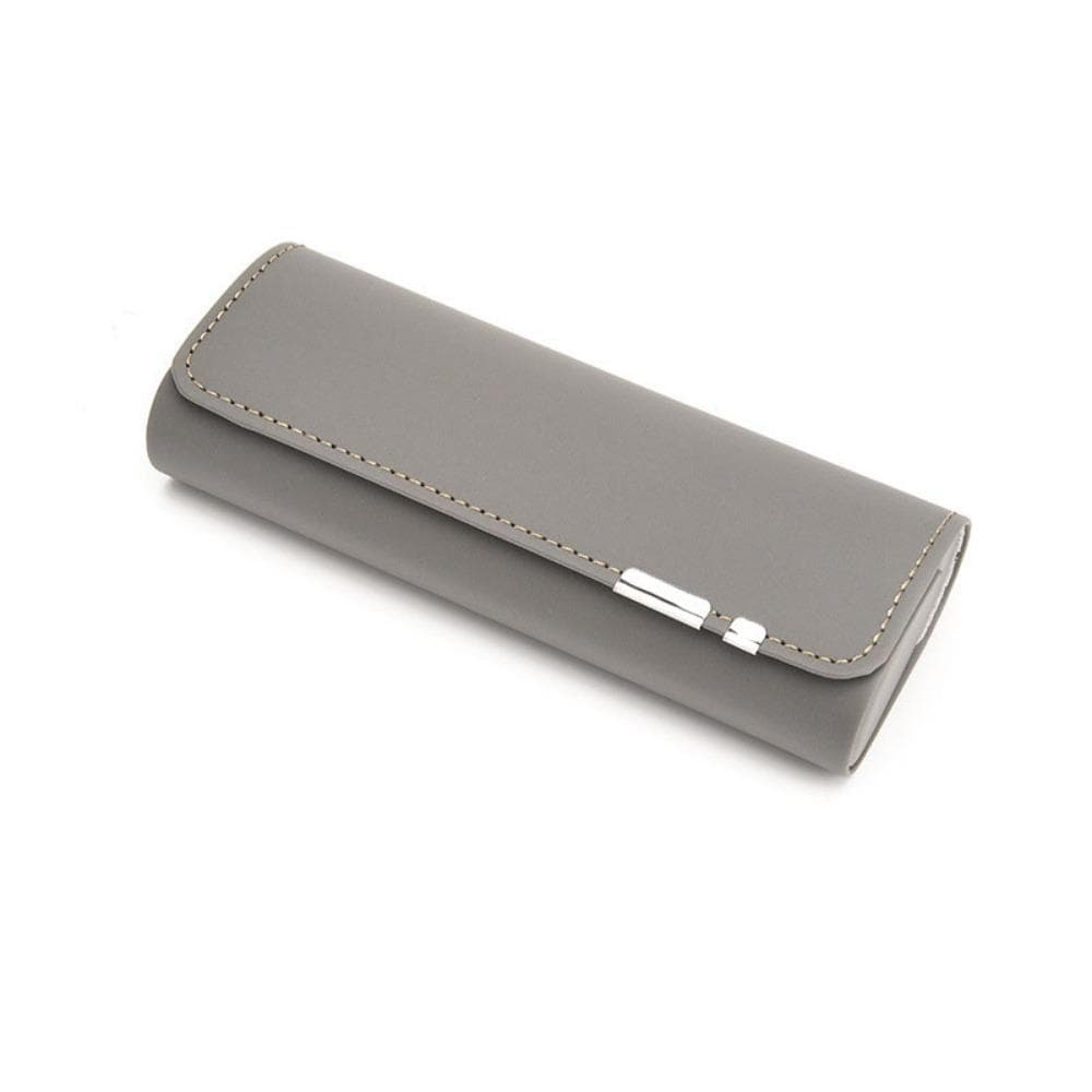 New Magnetic Spectacle Case Fashion PU Leather Myopia Glasses Box Unisex Sunglasses Storage Box Eyewear Protective Shell grey