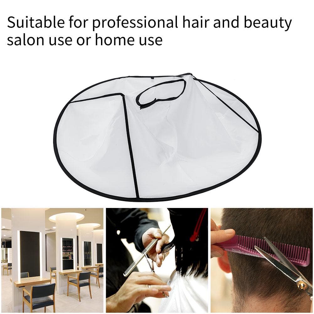 Adult Barber Hair Cutting Umbrella Cape Hairdressing Salon Gown Haircut Hairdresser Cloak White white