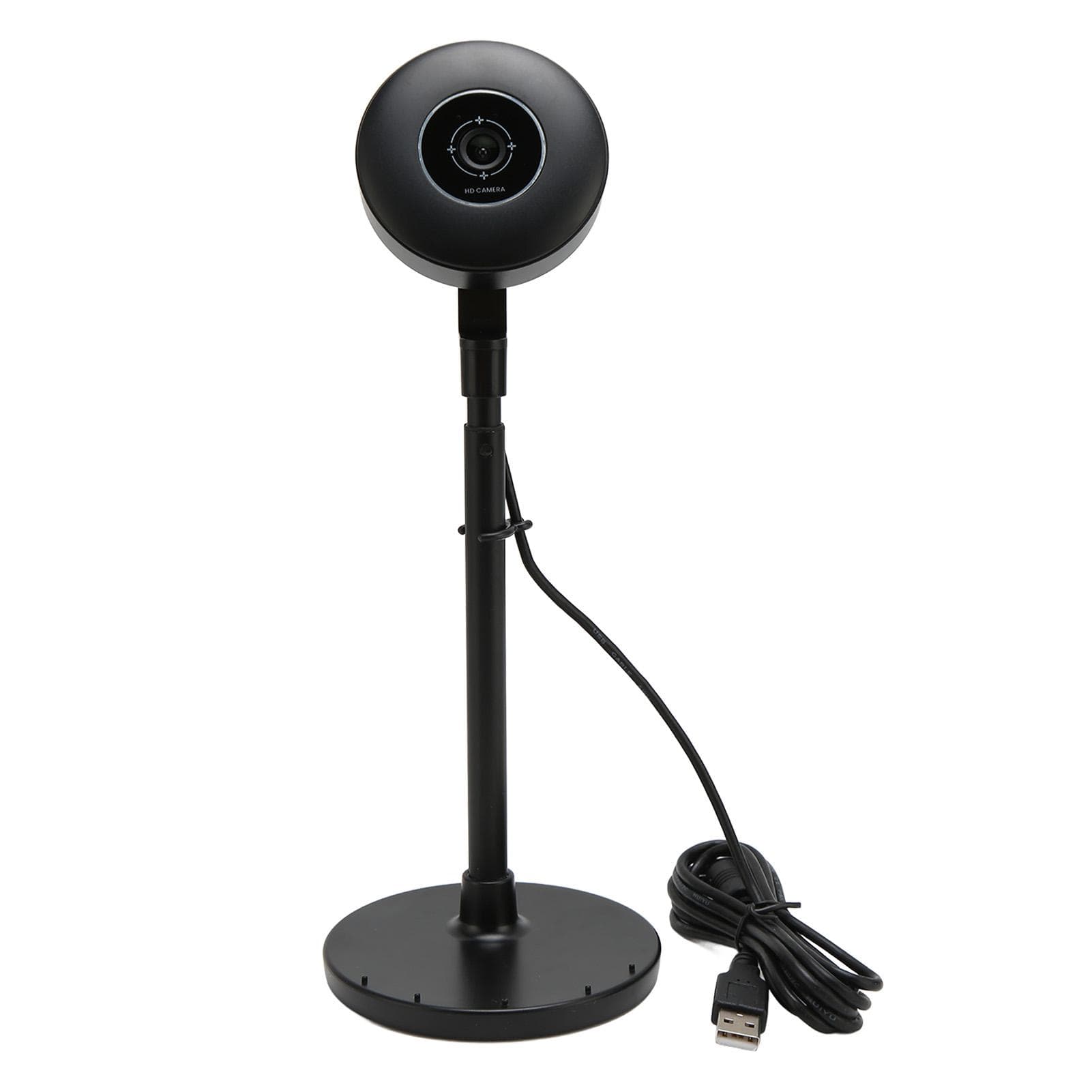HD Webcam 1080P Noise Reduction Driver Free Plug and Play Adjustable Laptop Webcam for Computers