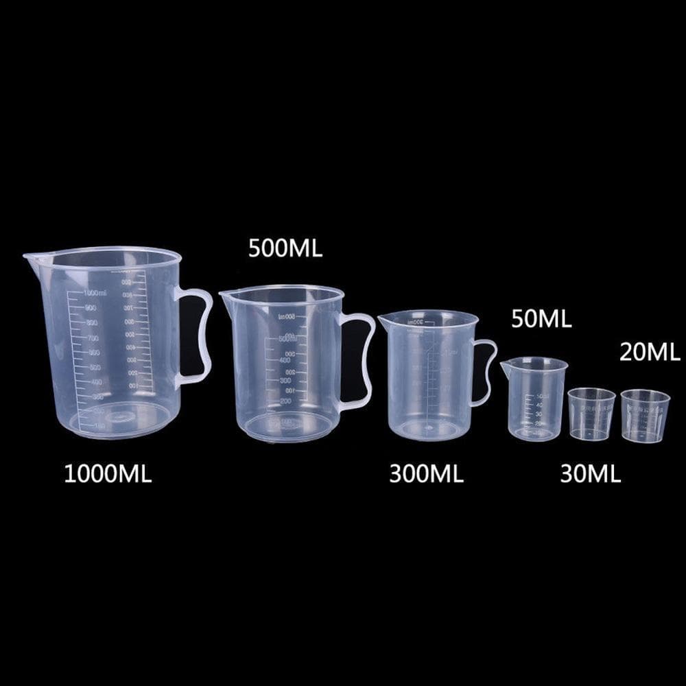Clear Plastic Graduated Measuring Cup for Baking Beaker Liquid Measure JugCup Container 300ML