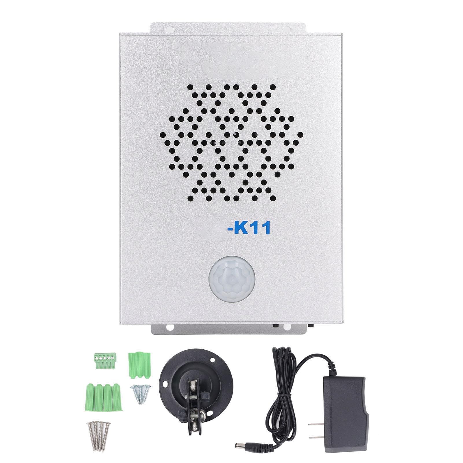 Motion Activated Sound Speaker Infrared Voice Player Metal Shell Voice Prompt DC 12V for Shop
