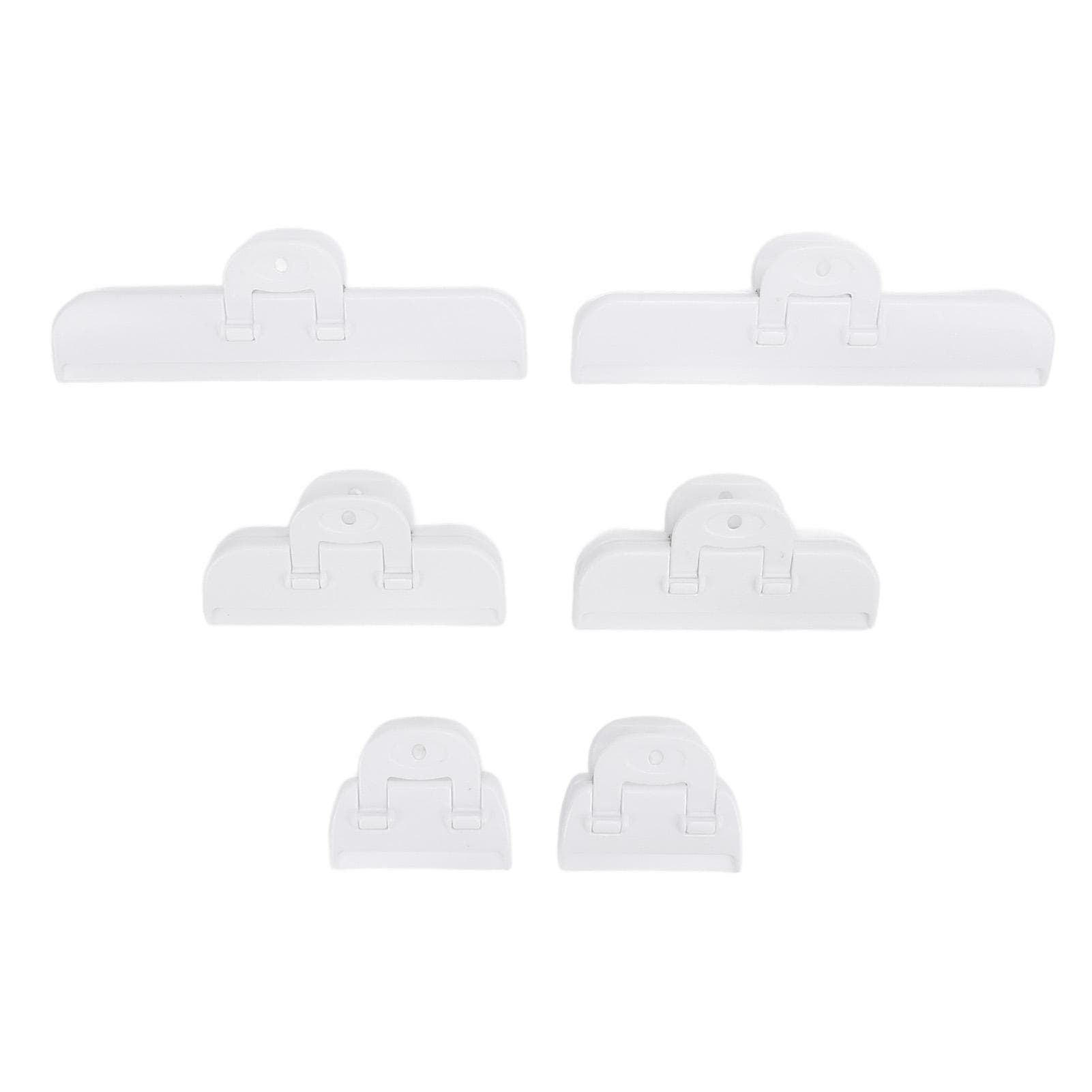 6pcs Bags Clips Plastic Food Clips Strong Anti Slip Snack Bag Sealing Clamps for Home