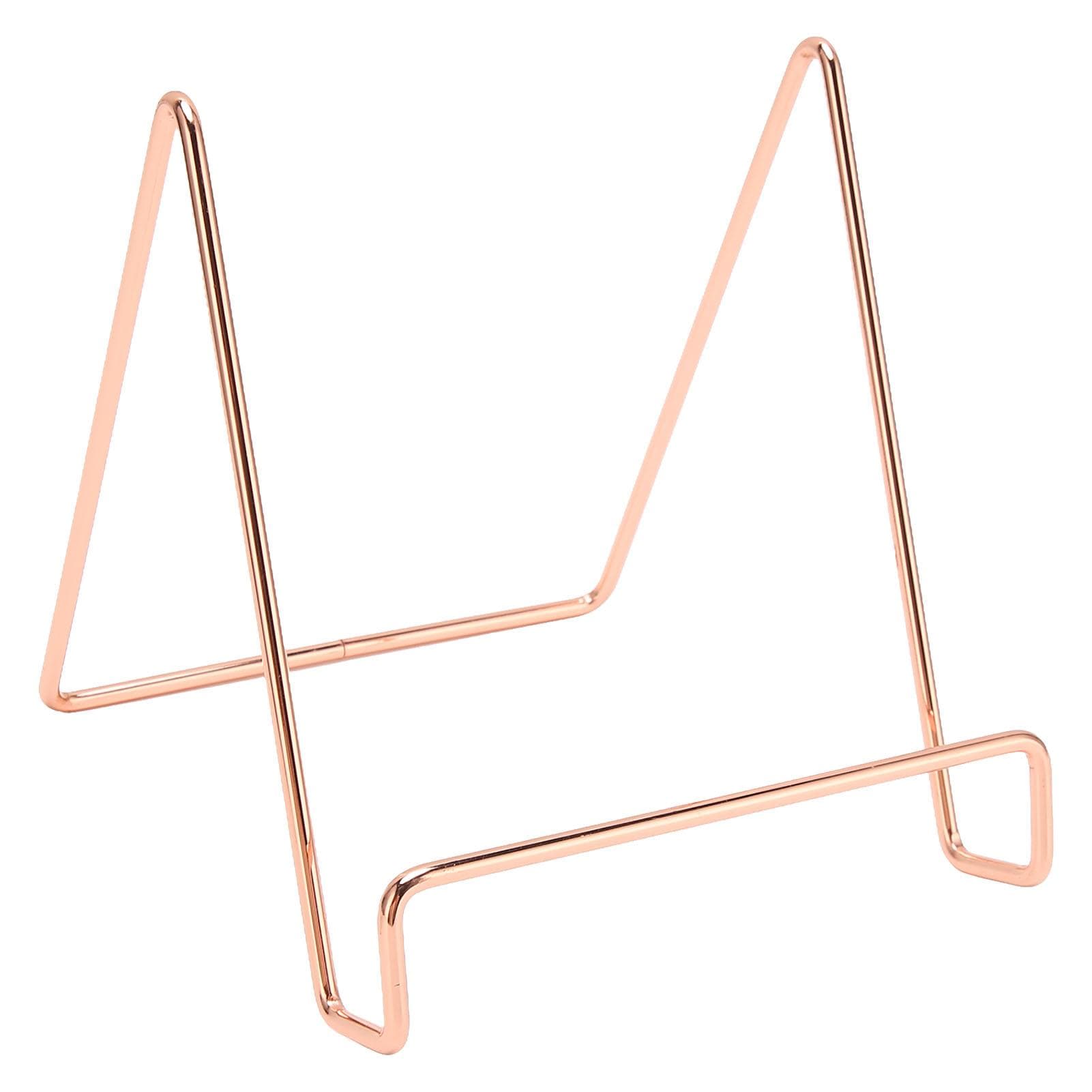 Metal Plate Stands Plating Process Rust Prevention Iron Plate Holder Picture Display Stand for rose gold