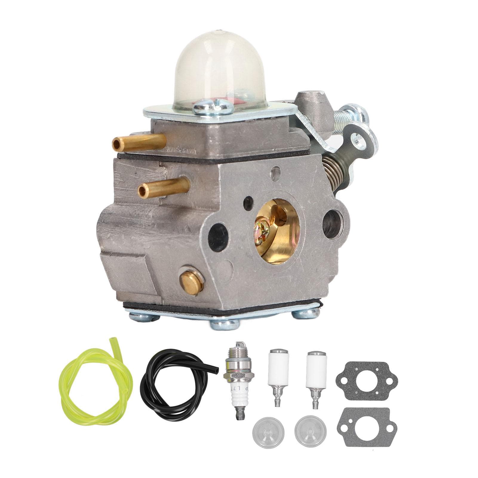 Carburetor Kit Aluminum Fuel Line Oil Filter Sparking Plug Gasket Kit for Cub Cadet BC210 CC212